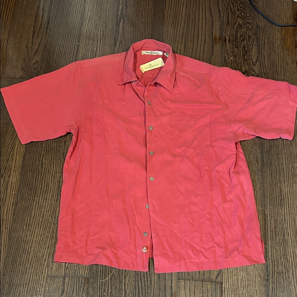 NWT Tommy Bahama Coral Cayman Island Camp shirt L